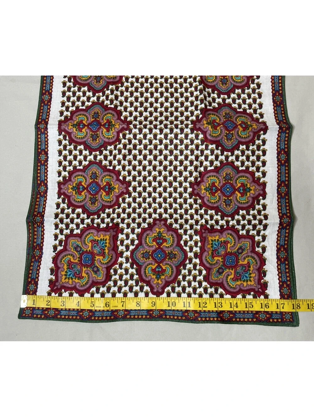 Set of 2: Kreier Vibrant Colors Linen Tea Towels 18x27 Unused